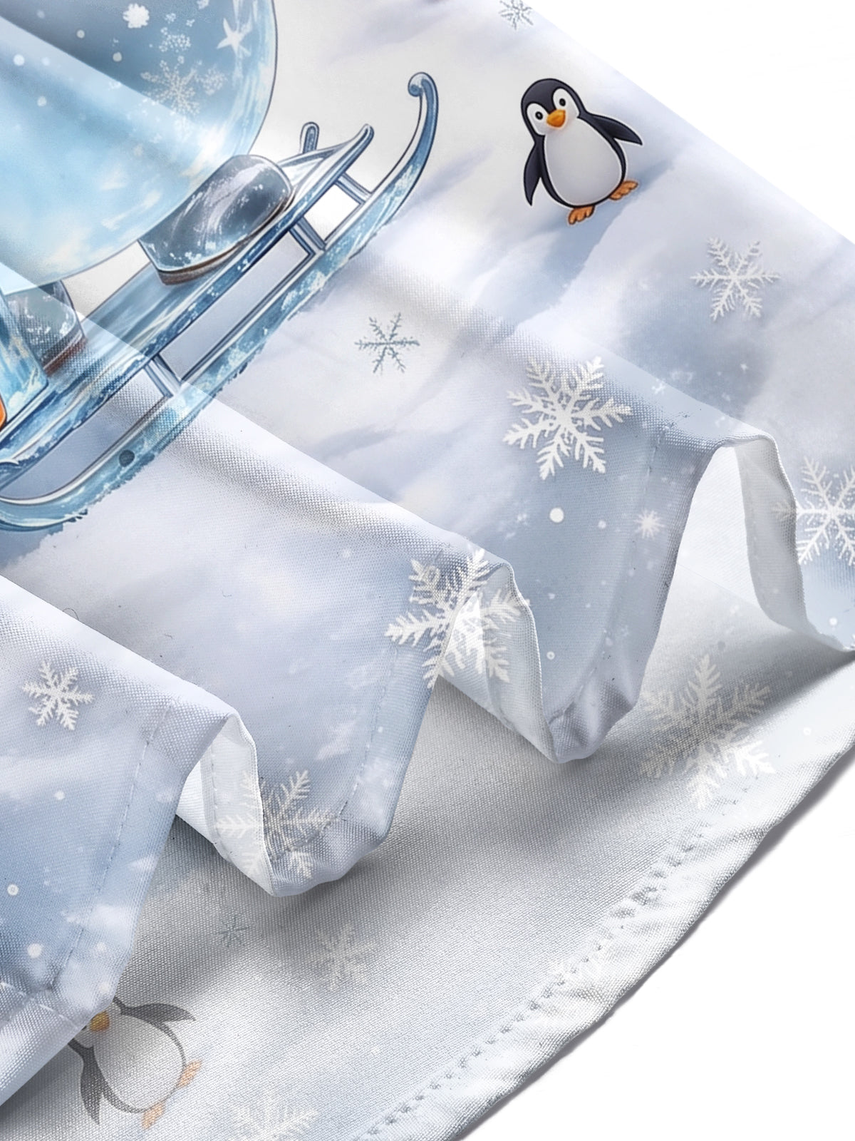 Oceanlyte Men's Graphic Christmas Snowman Print Penguin Print Long Sleeve Shirt with Chest Pocket