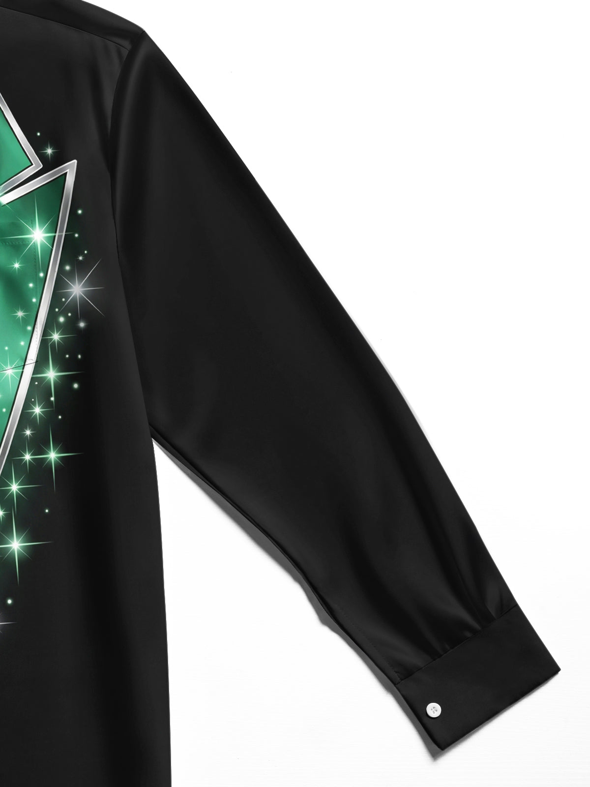 Oceanlyte Men's Printed Tuxedo Jacket And Bow Tie Print Long Sleeve Shirt with Chest Pocket
