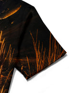 Oceanlyte Men's Hawaiian Flamingo Sunset Print Short Sleeve Shirt with Chest Pocket
