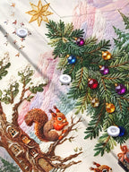 Oceanlyte Men's Long Sleeve Shirt - Christmas Tree And Ornaments With Squirrels Print with Chest Pocket