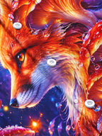 Oceanlyte Men's Fox And Mushrooms With Maple Leaves Print Long Sleeve Shirt with Chest Pocket