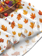 Oceanlyte Men's Long Sleeve Shirt - Thanksgiving Turkey And Harvest Cornucopia Print with Chest Pocket