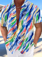 Oceanlyte Abstract Men's Pocket Short Sleeve Shirts