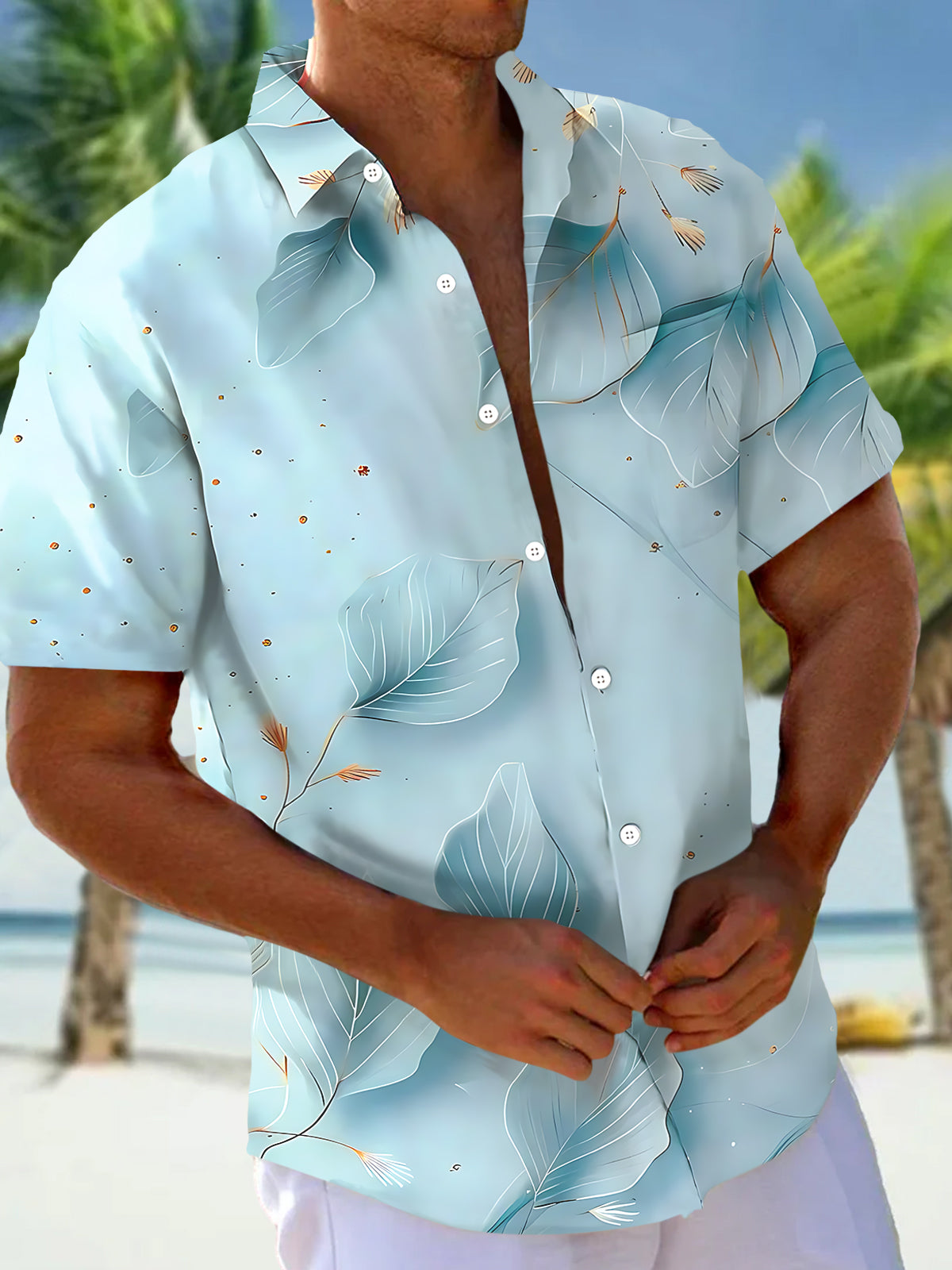 Leaf Men's Pocket Short Sleeve Shirts