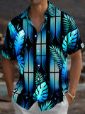 Hawaiian Leaf Men's Pocket Short Sleeve Shirts