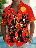 Oceanlyte Animal Band Men's Pocket Short Sleeve Shirts