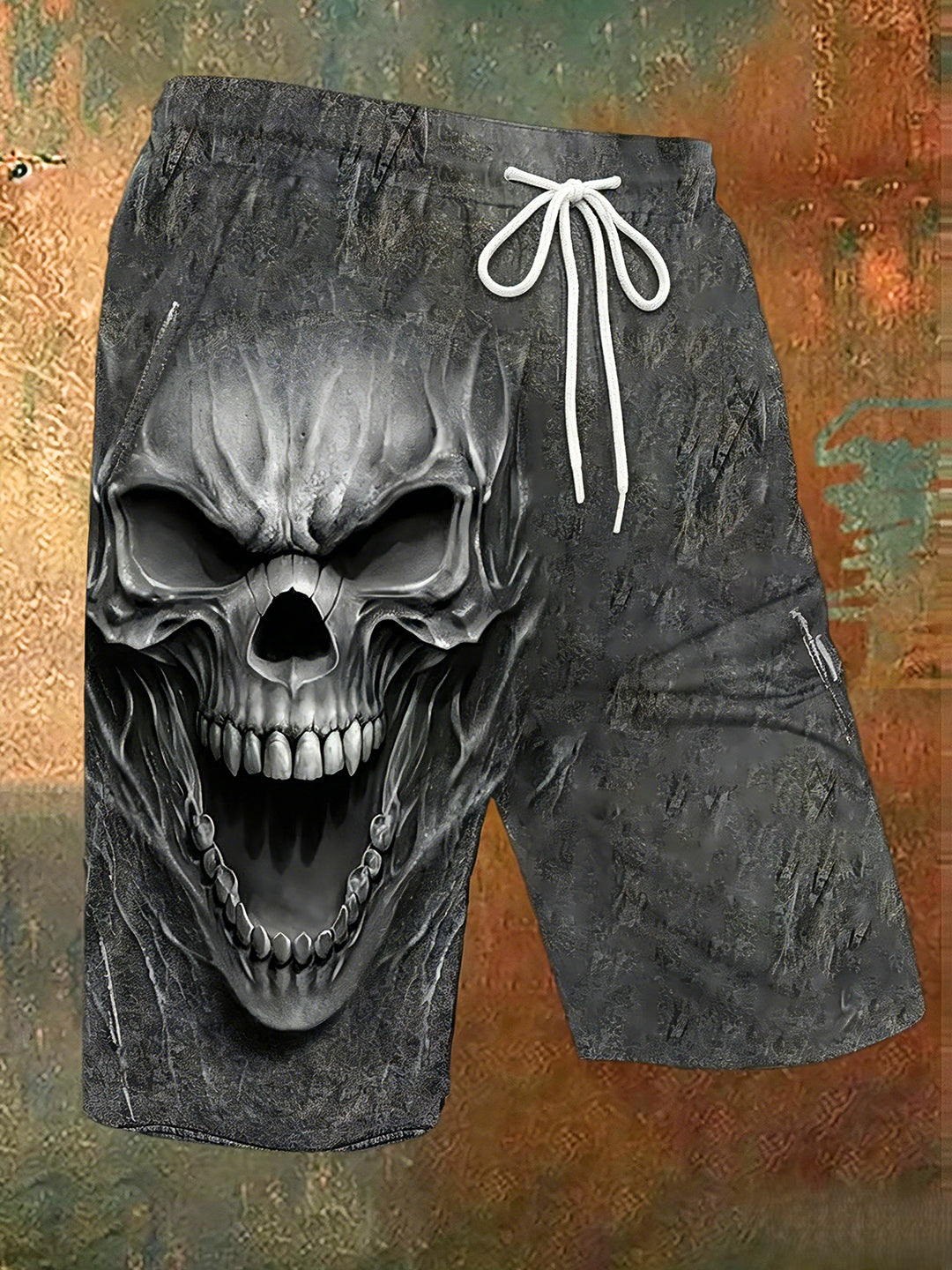 Dark Skull Men's Casual Shorts