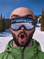 Oceanlyte Funny Full Beard Face Ski Mask