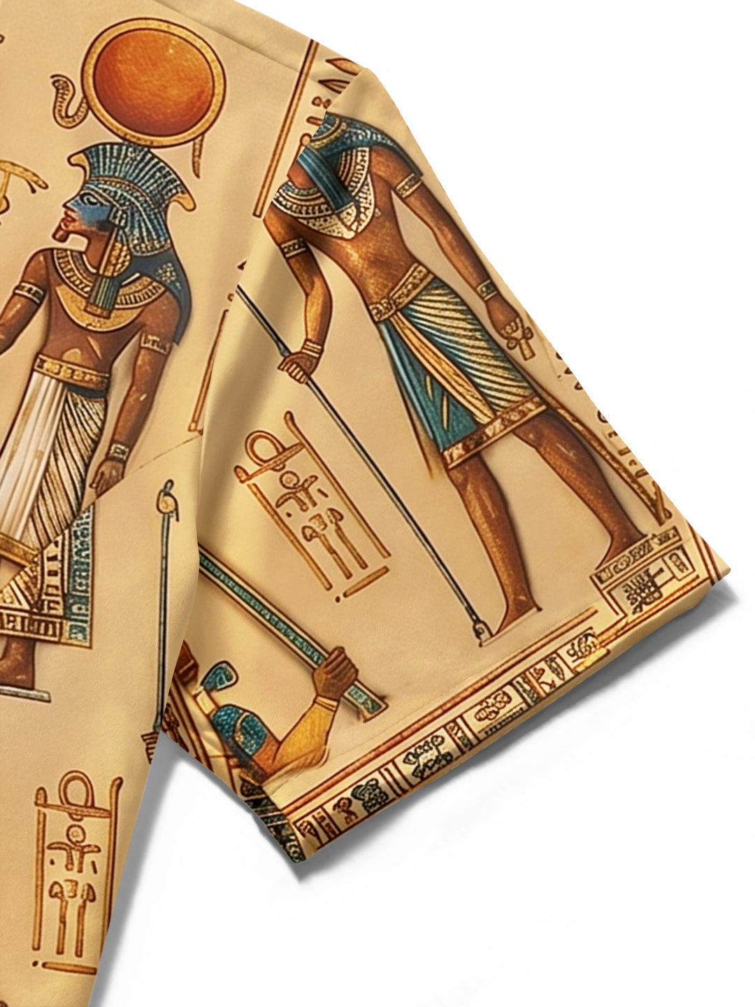 Ancient Egyptian Hieroglyphs Totem Men's Pocket Short Sleeve Shirts
