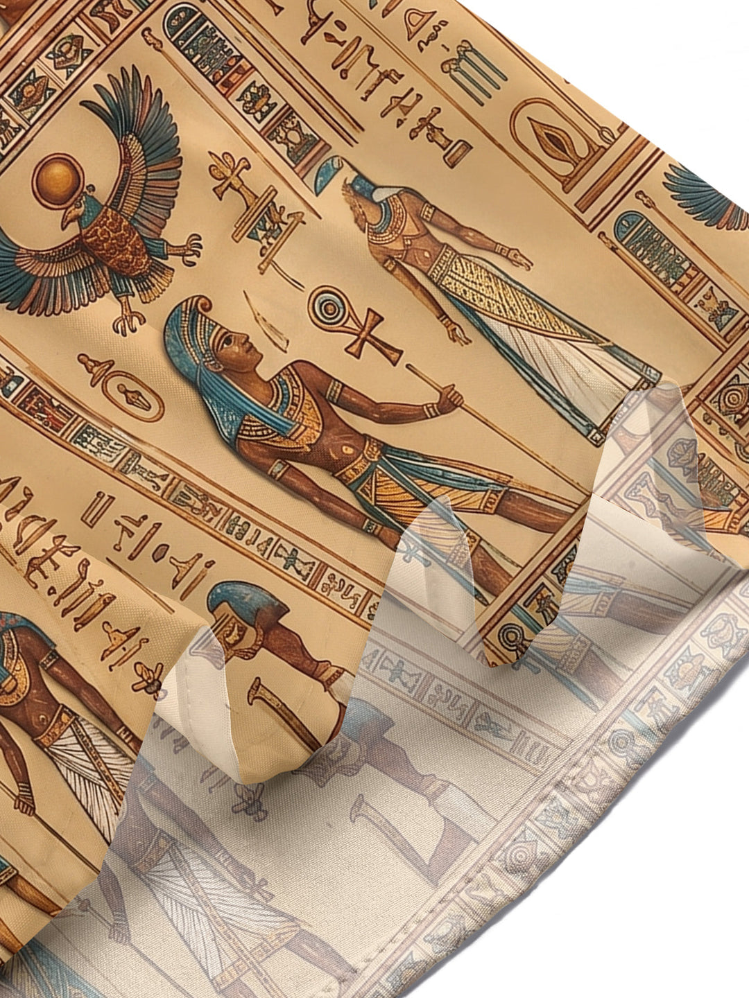 Ancient Egyptian Hieroglyphs Totem Men's Pocket Short Sleeve Shirts