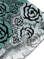 Dark Green Roses Men's Pocket Short Sleeve Shirts