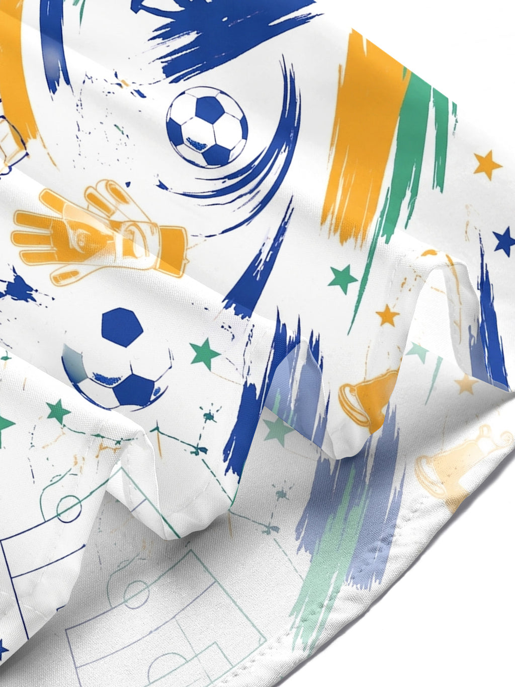 Art Football Sports Men's Pocket Short Sleeve Shirts