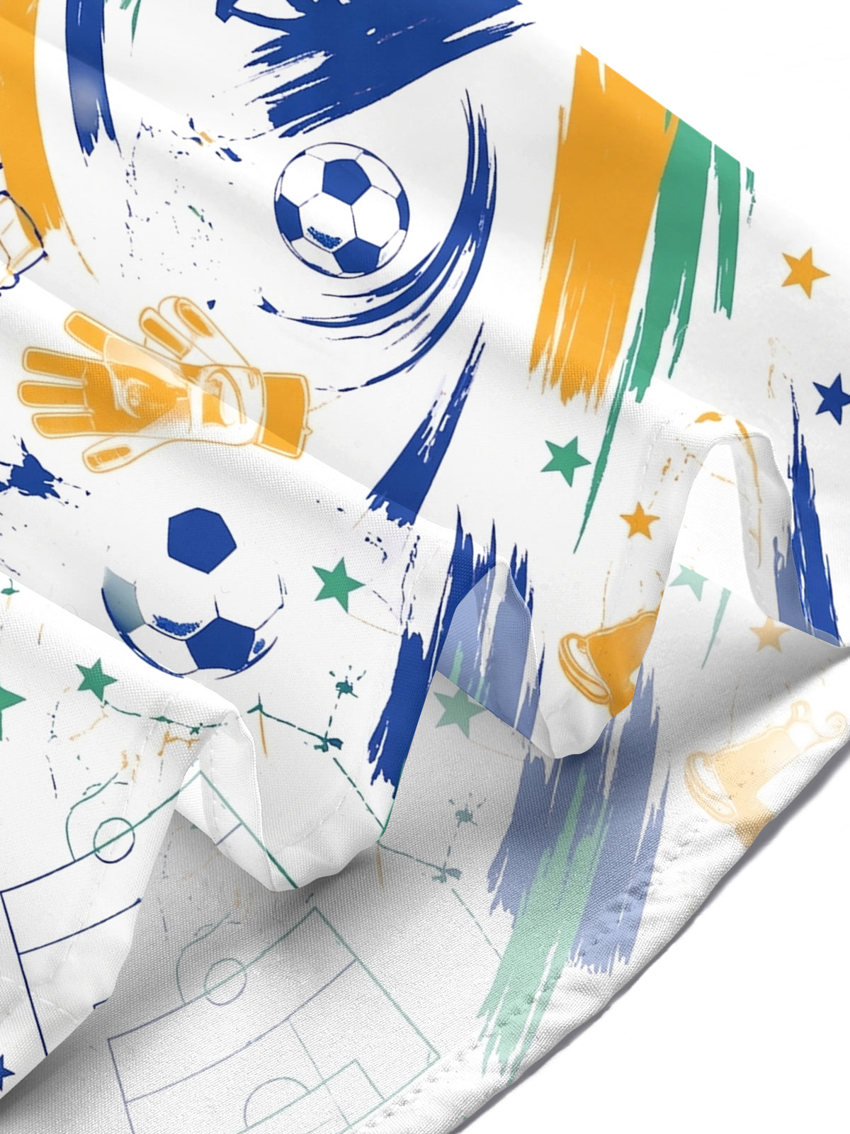 Art Football Sports Men's Pocket Short Sleeve Shirts