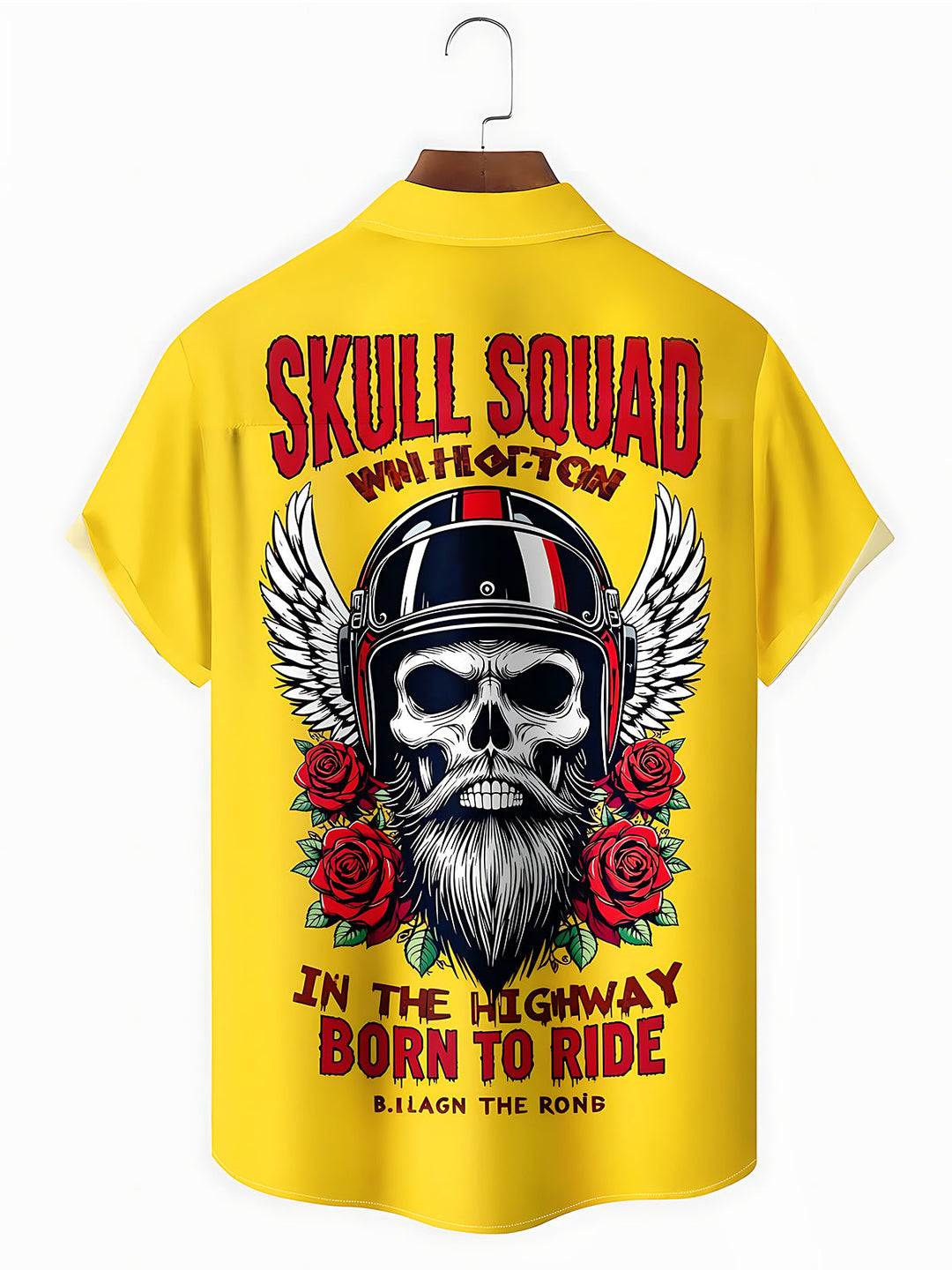 Halloween Skull Men's Pocket Short Sleeve Shirts
