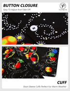 Oceanlyte Christmas Hawaiian Shirts for Men Christmas Tree Short Sleeve Holiday Shirts Trendy Basic Tops for Leisure Vacation fabulous