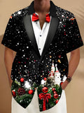 Oceanlyte Christmas Men's Pocket Short Sleeve Shirts