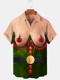 Oceanlyte Funny Christmas Costume Men's Pocket Short Sleeve Shirts