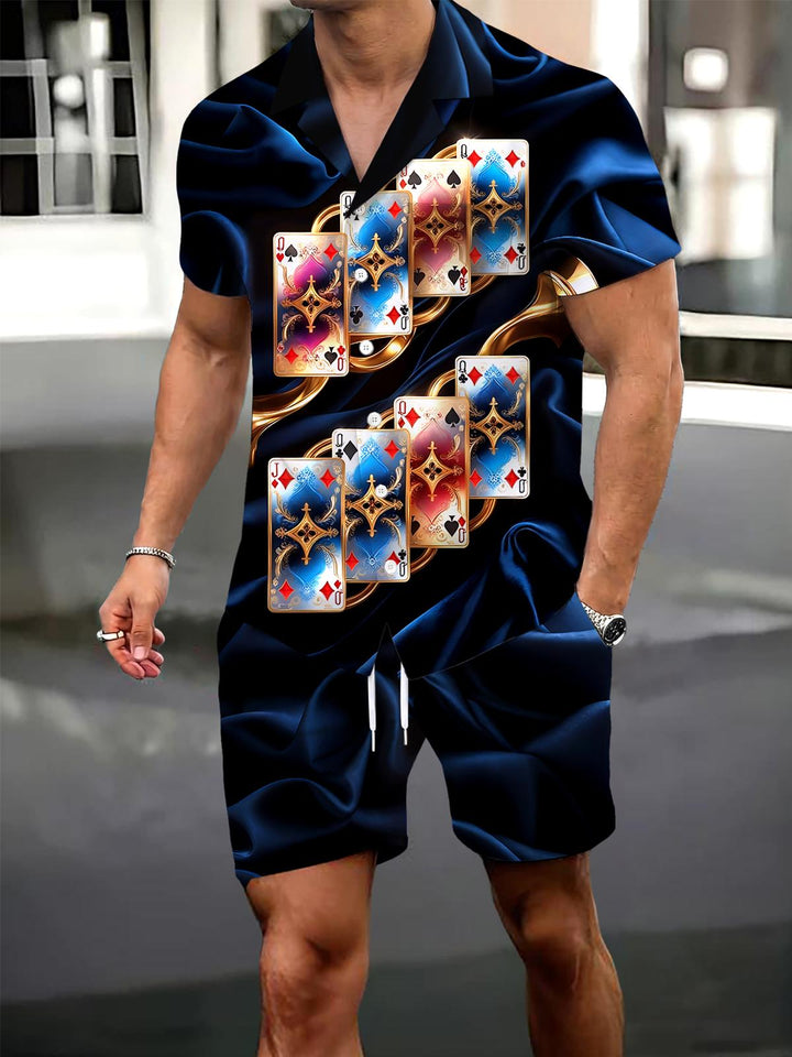 Poker Men's Pocket Short Sleeve Set