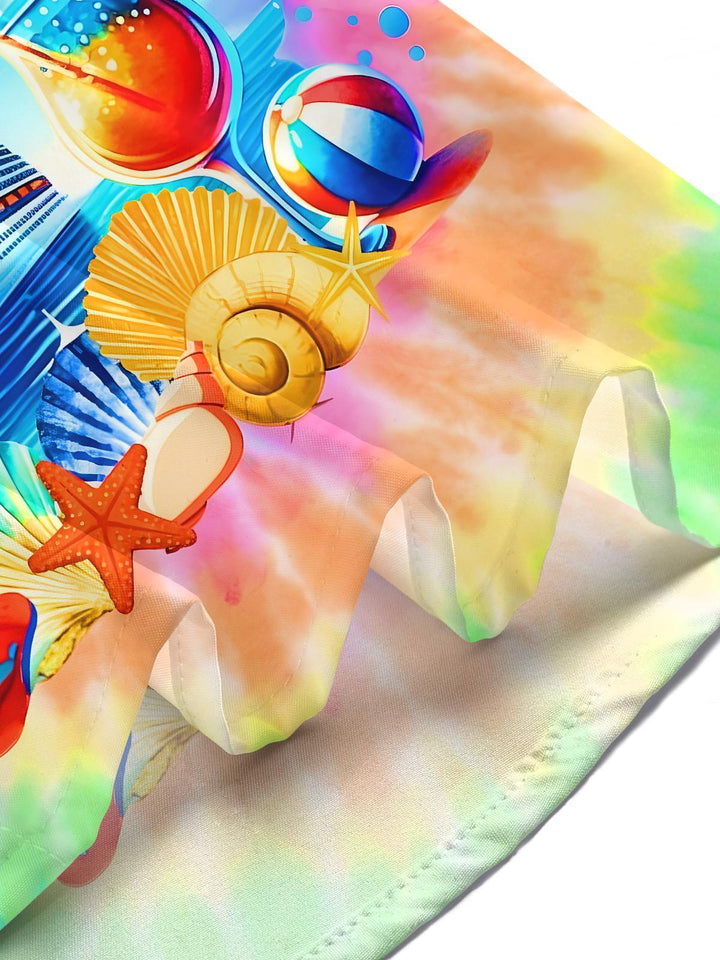 Hawaiian Tie Dye Life Is Better On A Cruise Women's Short Sleeve Shirts