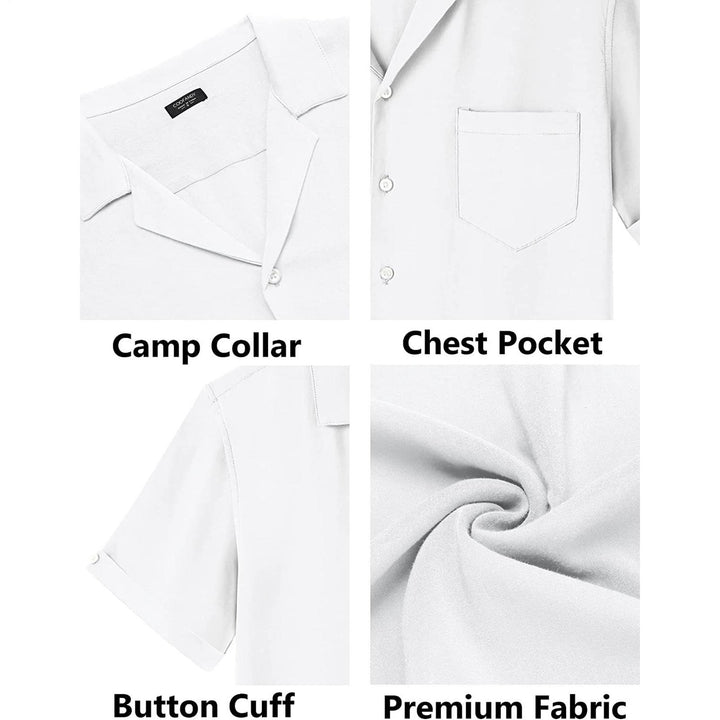 Mens Short Sets 2 Piece Botton Up Shirt and Shorts Outfits Lounge Matching Set for Vacation Beach Travel steadfast