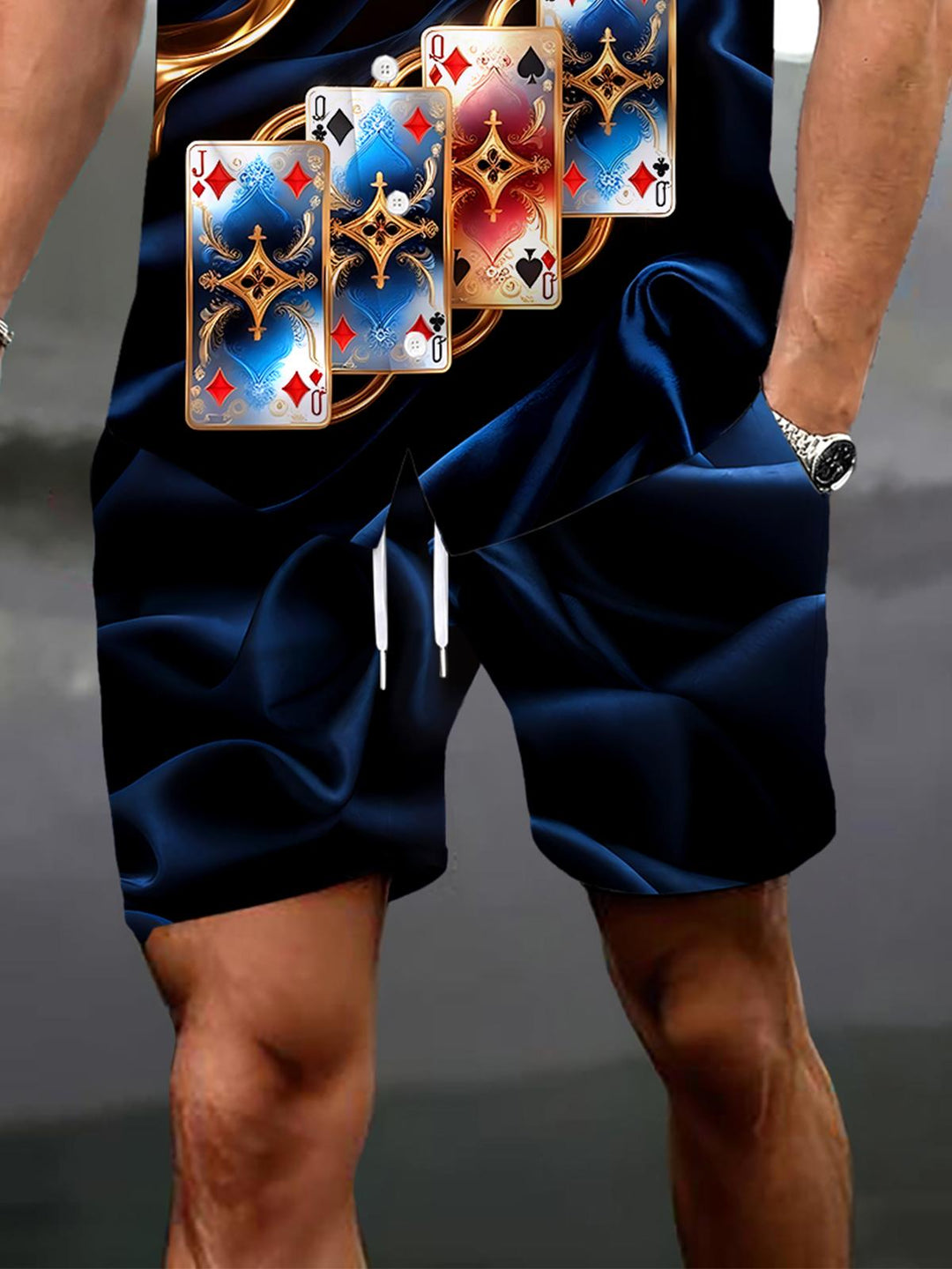 Poker Men's Pocket Short Sleeve Set