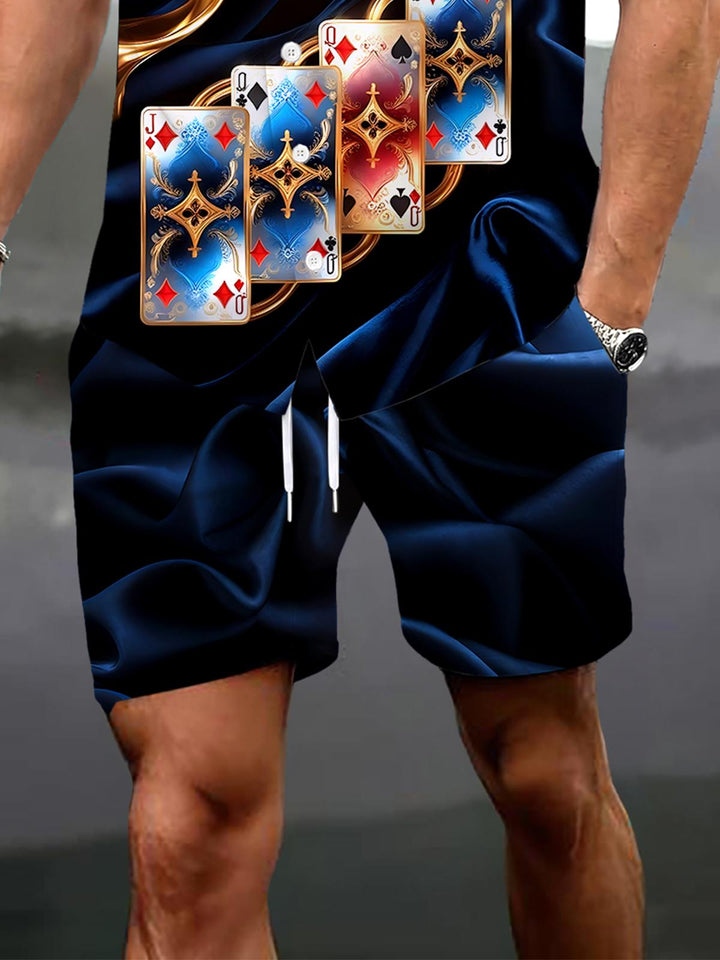 Poker Men's Pocket Short Sleeve Set