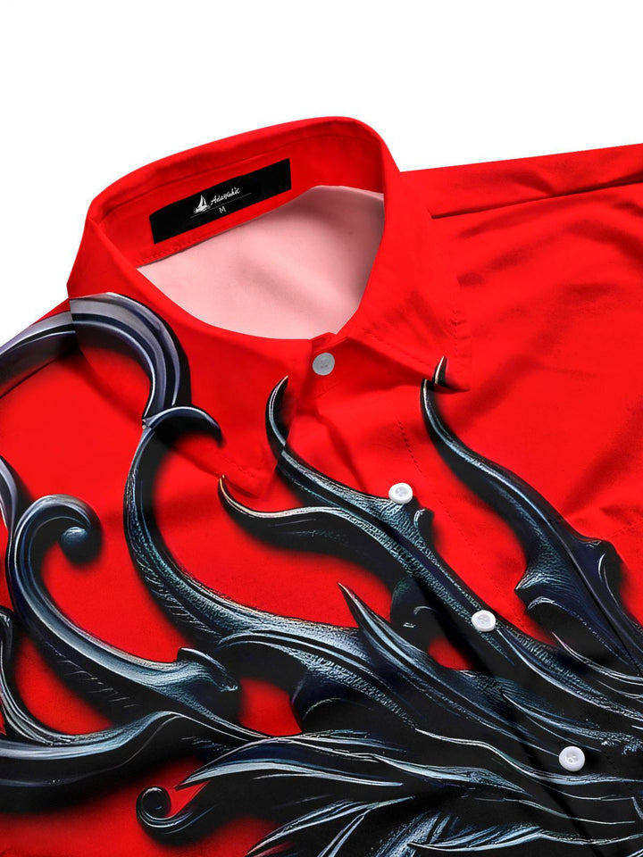 Dragon Men's Pocket Long Sleeve Shirts