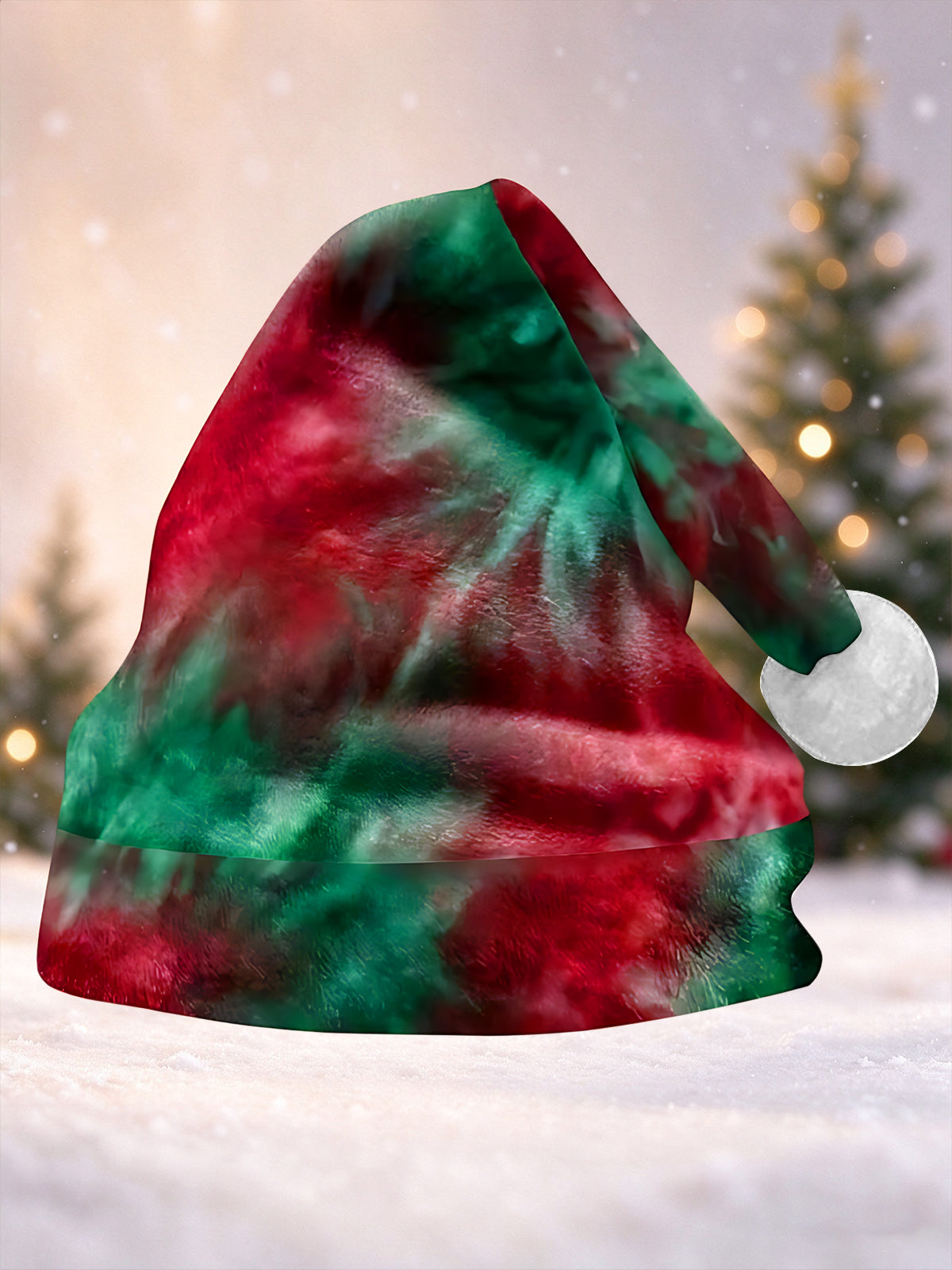 Oceanlyte Men's Tie Dye Tie Dye Christmas Hat Print Hat