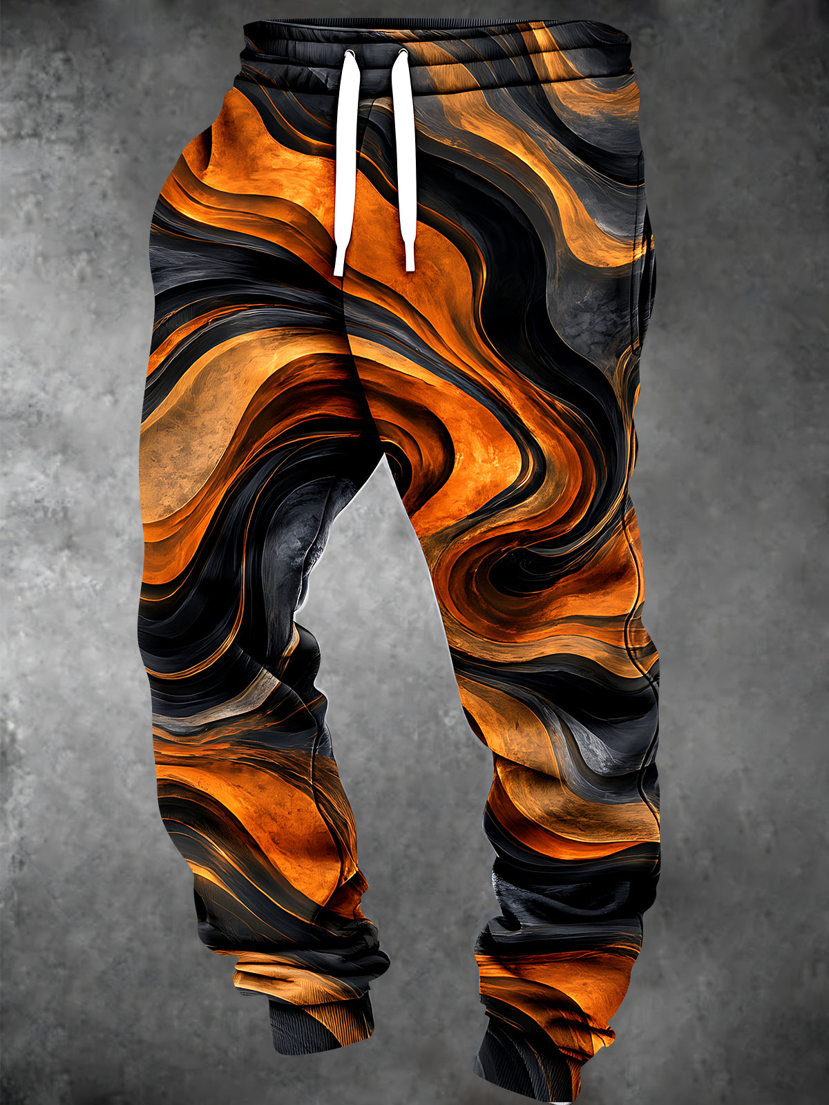 Oceanlyte Men's Patterned Abstract Swirling Waves Print Pants