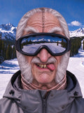 Oceanlyte Funny Elderly Skier Sticking Out Tongue Selfie Ski Mask