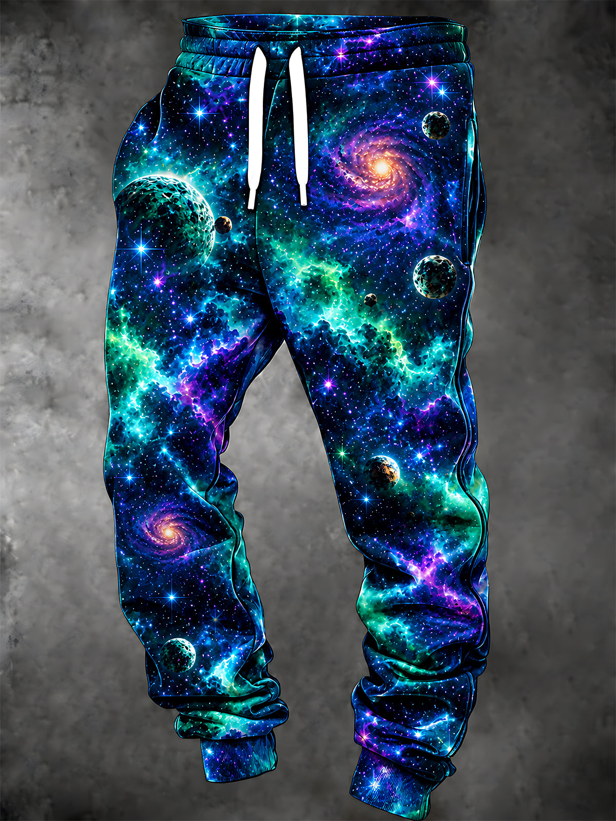 Oceanlyte Men's Graphic Space Galaxy And Planets Print Pants