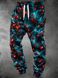 Oceanlyte Men's Graphic Maple Leaves And Crystals Print Pants