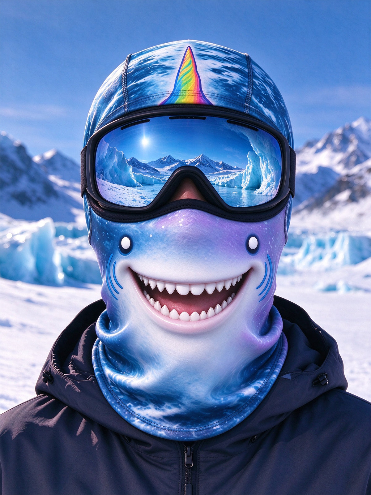 Oceanlyte Rainbow Unicorn Shark Ski Mask