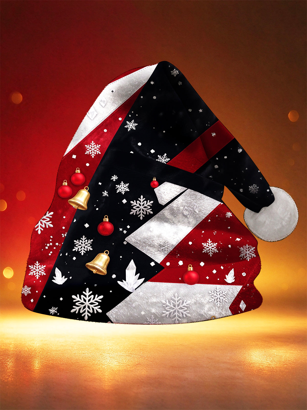 Oceanlyte Men's Patterned Geometric Christmas Snowflake Bell Hat Print Hat
