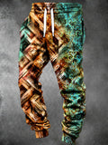 Oceanlyte Men's Patterned Geometric Diamond And Baroque Scroll Pattern Pants
