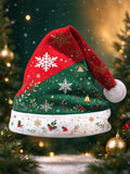 Oceanlyte Men's Printed Christmas Snowflakes And Bells Print Hat