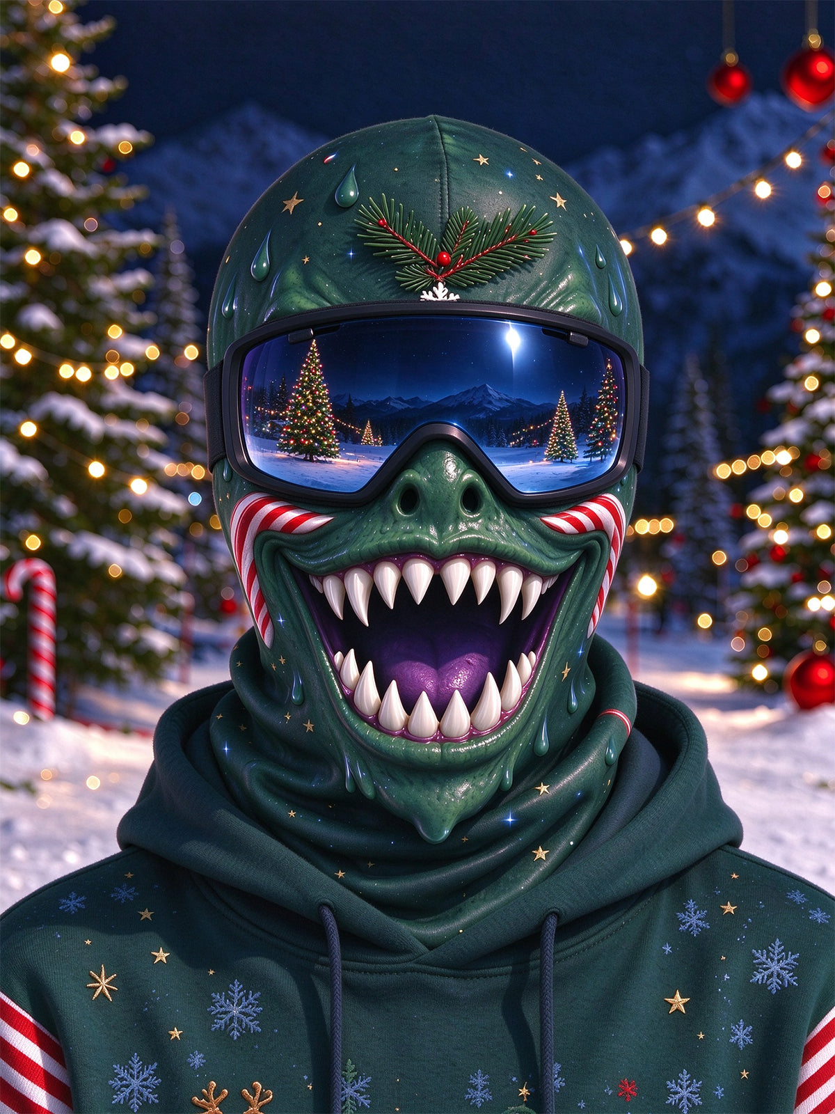 Oceanlyte Christmas Monster Ski Mask