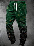 Oceanlyte Men's Printed Starry Night Sky Gradient Print Pants
