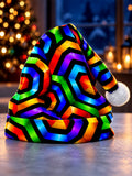 Oceanlyte Men's Retro Christmas Neon Geometric Pattern Hat