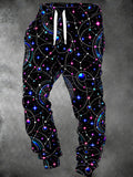 Oceanlyte Men's Geometric Constellation Stars And Planets Print Pants