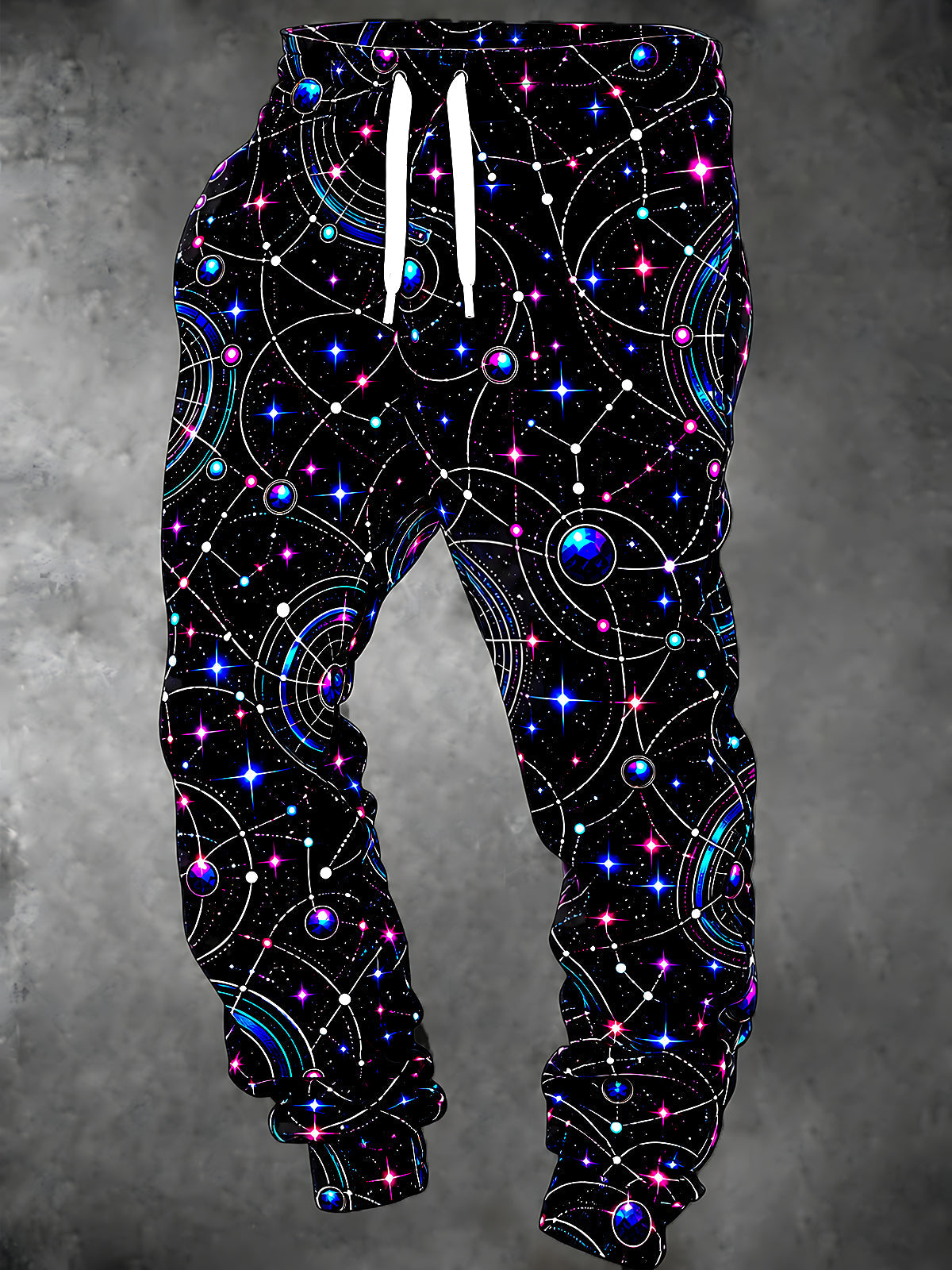 Oceanlyte Men's Geometric Constellation Stars And Planets Print Pants