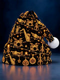 Oceanlyte Men's Patterned Musical Instruments And Christmas Ornaments Print Hat
