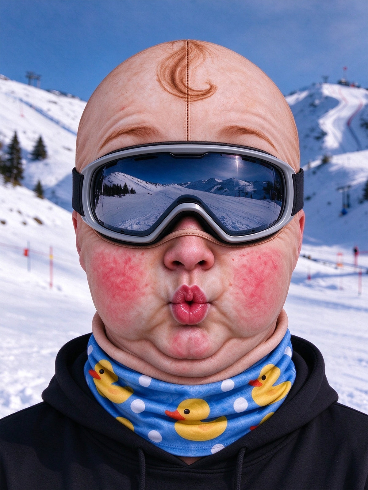 Oceanlyte Funny Baby Face Ski Mask