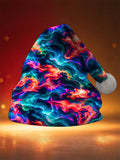 Oceanlyte Men's Abstract Christmas Abstract Fluid Nebula Pattern Hat