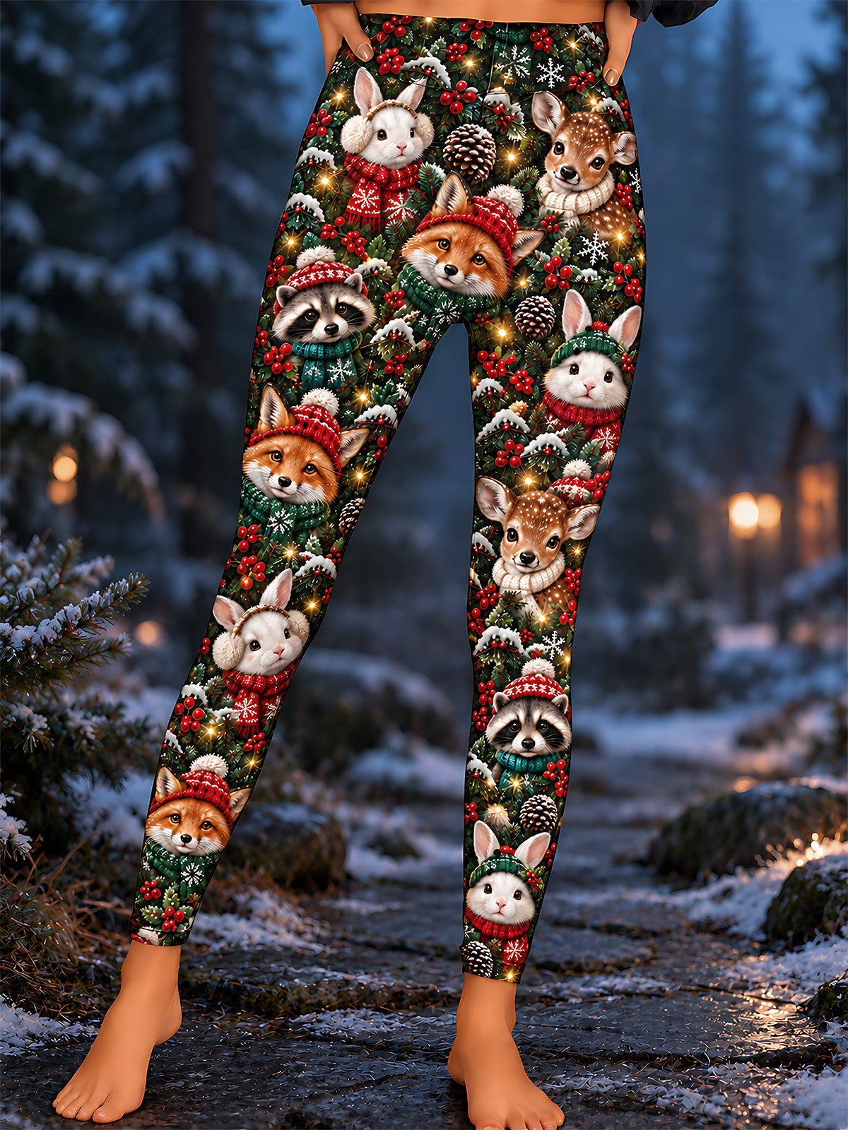 Oceanlyte Christmas Animals Women's Leggings