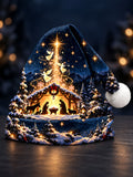 Oceanlyte Men's Graphic Nativity Scene With Angels And Star Print Hat