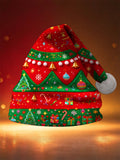 Oceanlyte Men's Vintage Style Christmas Trees And Ornaments Print Hat