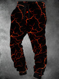 Oceanlyte Men's Graphic Lava Crack Pattern Pants