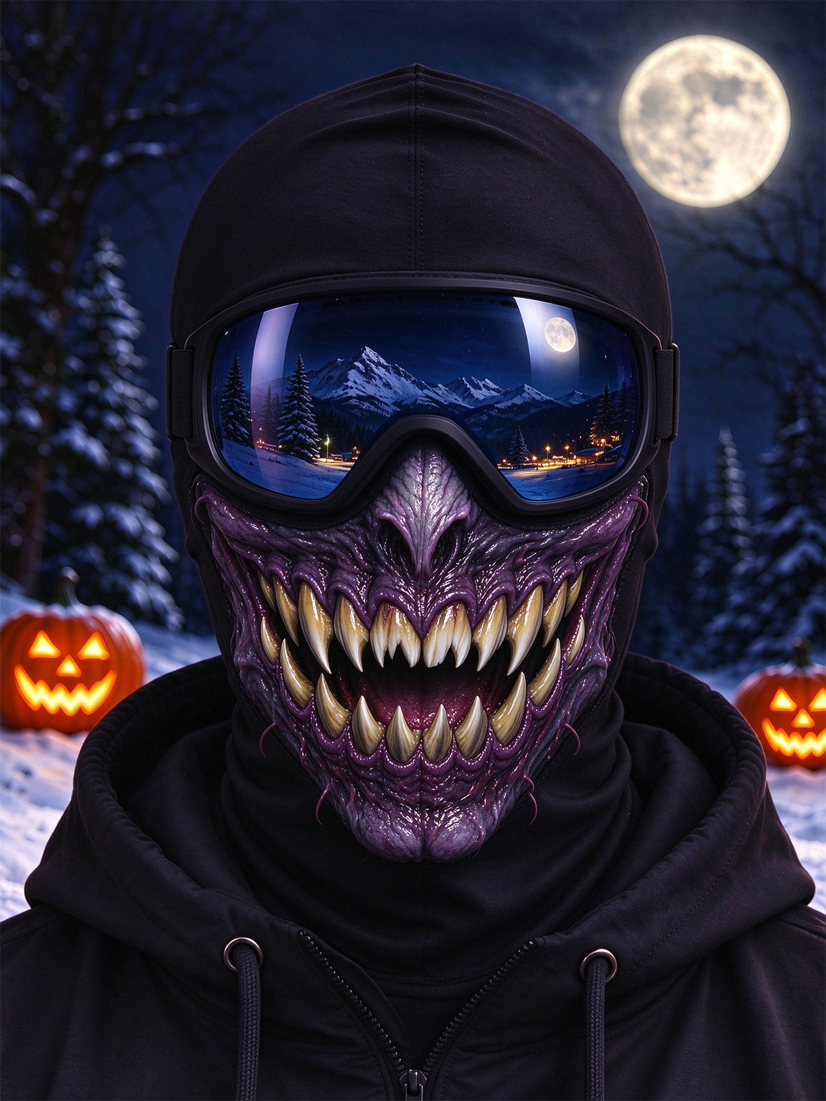 Oceanlyte Night Demon Ski Mask