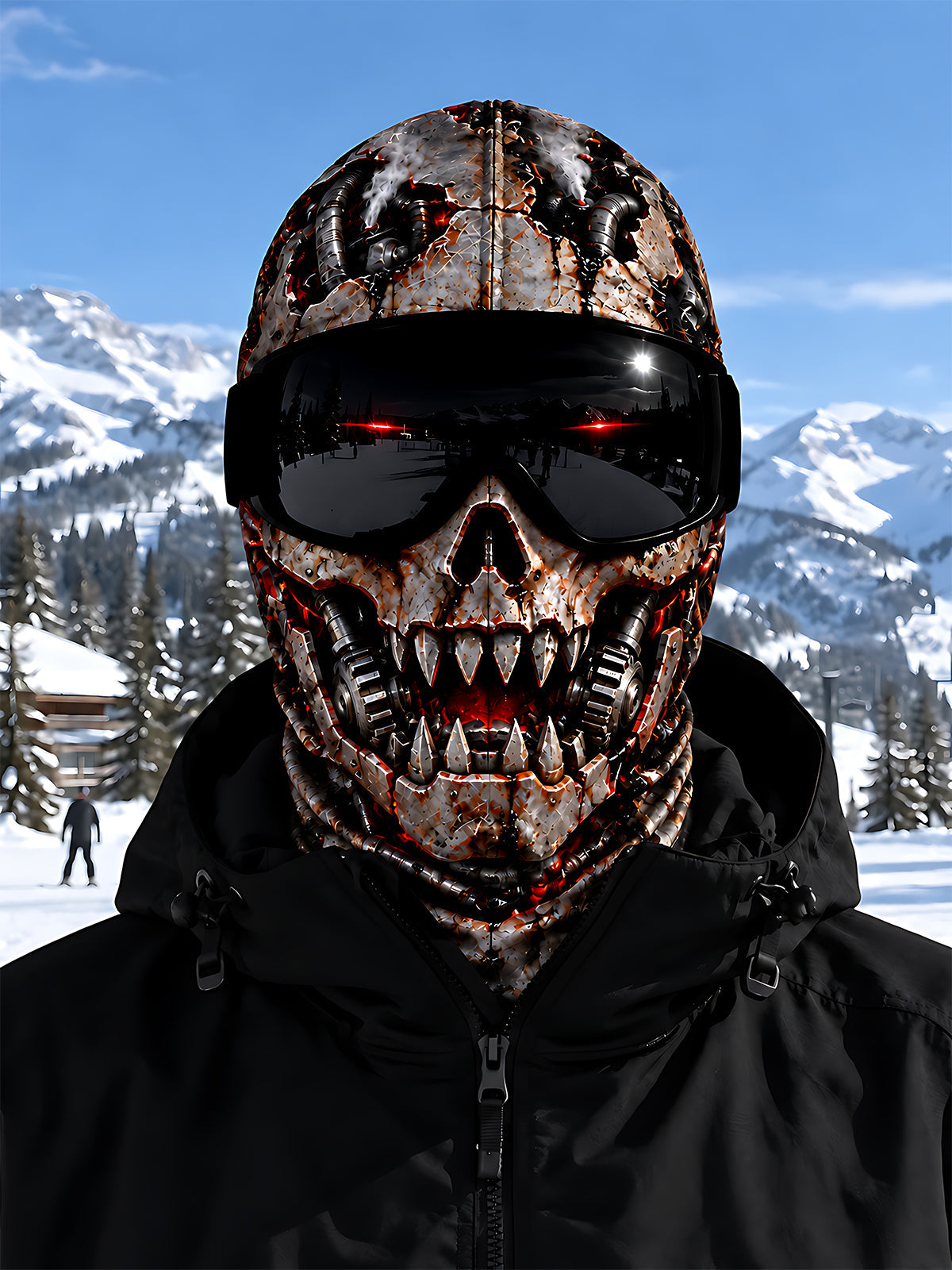 Oceanlyte dark skull Ski Mask